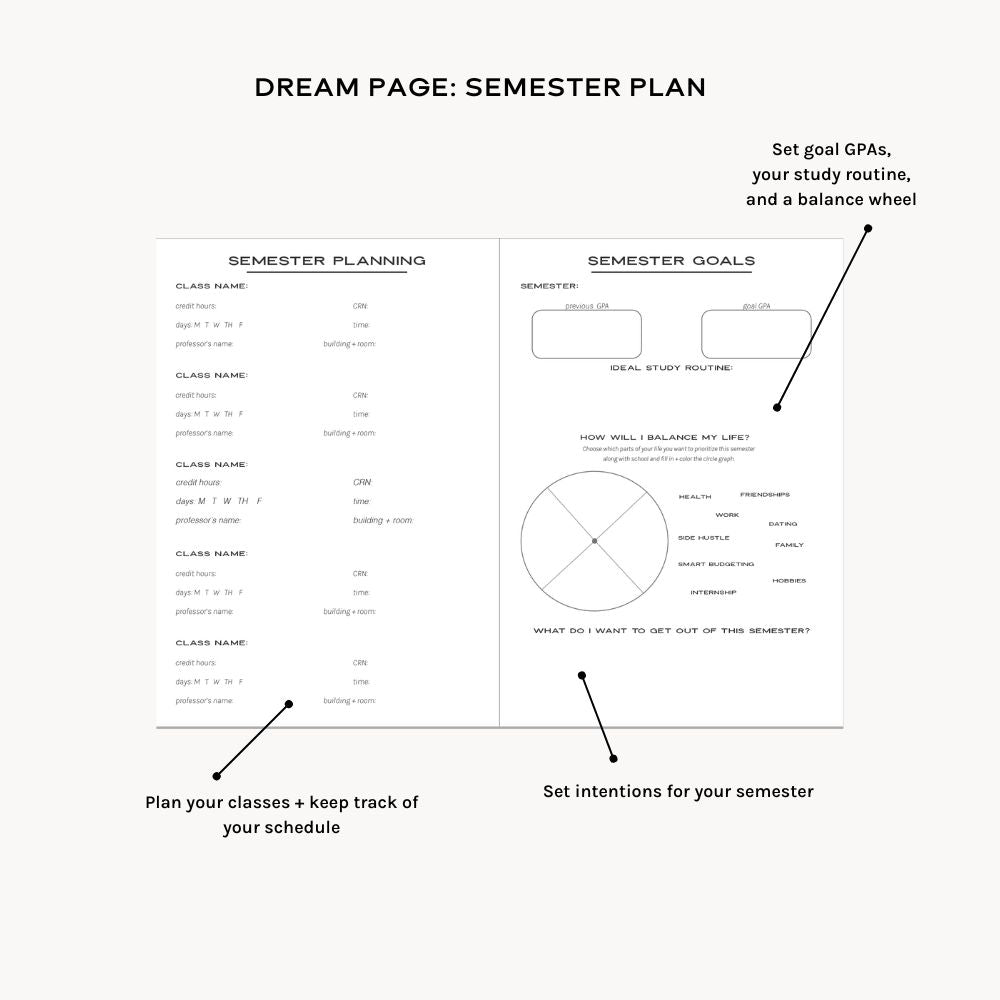 Dream Achieve Student Planner - Dream DailyDream Daily